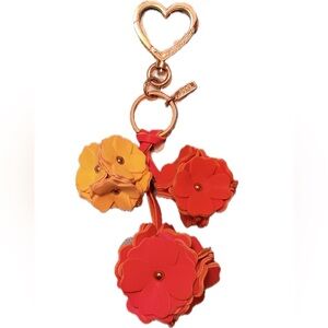Victoria's Secret RARE y2k Flower and Heart Keychain
